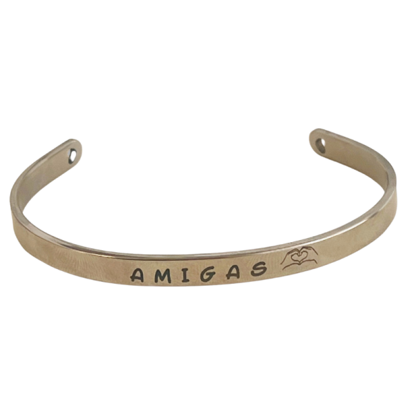 Brazalete dorado y plateado 6mm - Imagen 2
