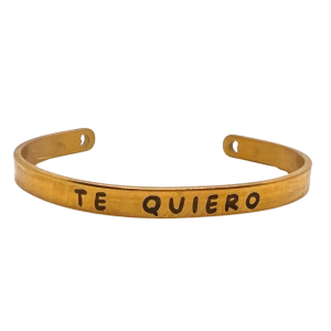 Brazalete dorado y plateado 6mm